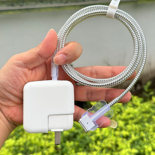 M4充电器壳保护套 苹果MacBook pro笔记本Air电脑数据线绕绳M5