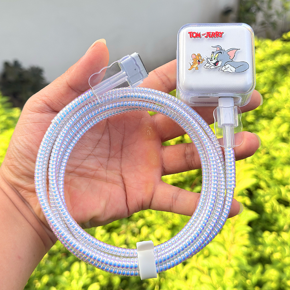 适用苹果M2 M3 M4笔记本MacBook Air 30W 35W充电器数据线保护套