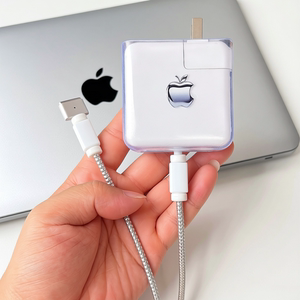 适用苹果笔记本充电器45W电脑MacBook Air电源壳T型数据线保护套