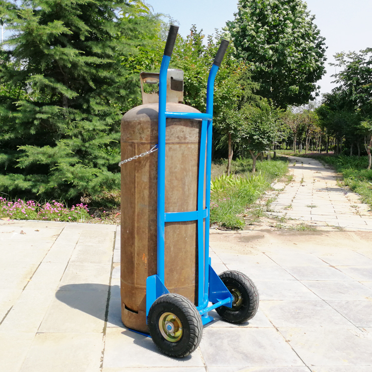 饭店煤气罐铁丝网弧形小推车