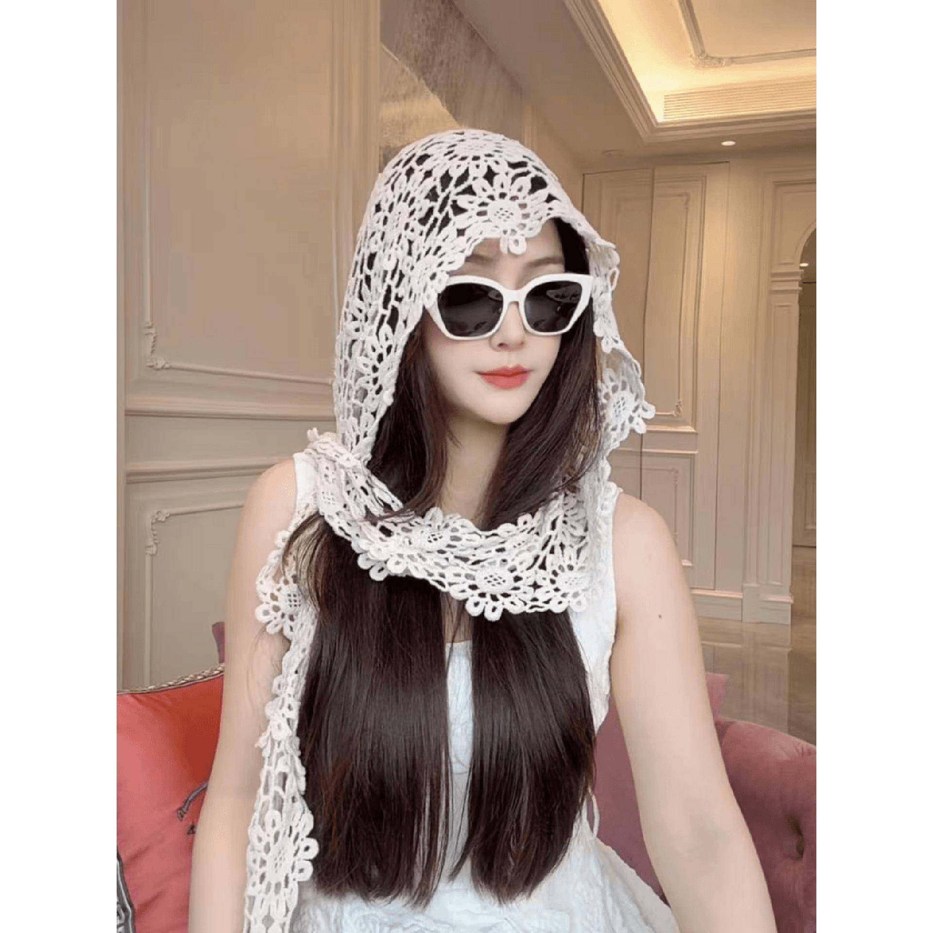 春秋一帽多用蕾丝连帽时尚四季手工镂空钩花披肩帽子旅0119ud,服饰配件/皮带/帽子/围巾,帽子,淘宝优惠券,粉丝福利购,淘宝优惠卷