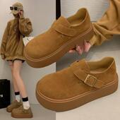 美拉德一脚蹬乐福鞋 厚底鞋 0202w 时尚 松糕单鞋 女年春季 新款