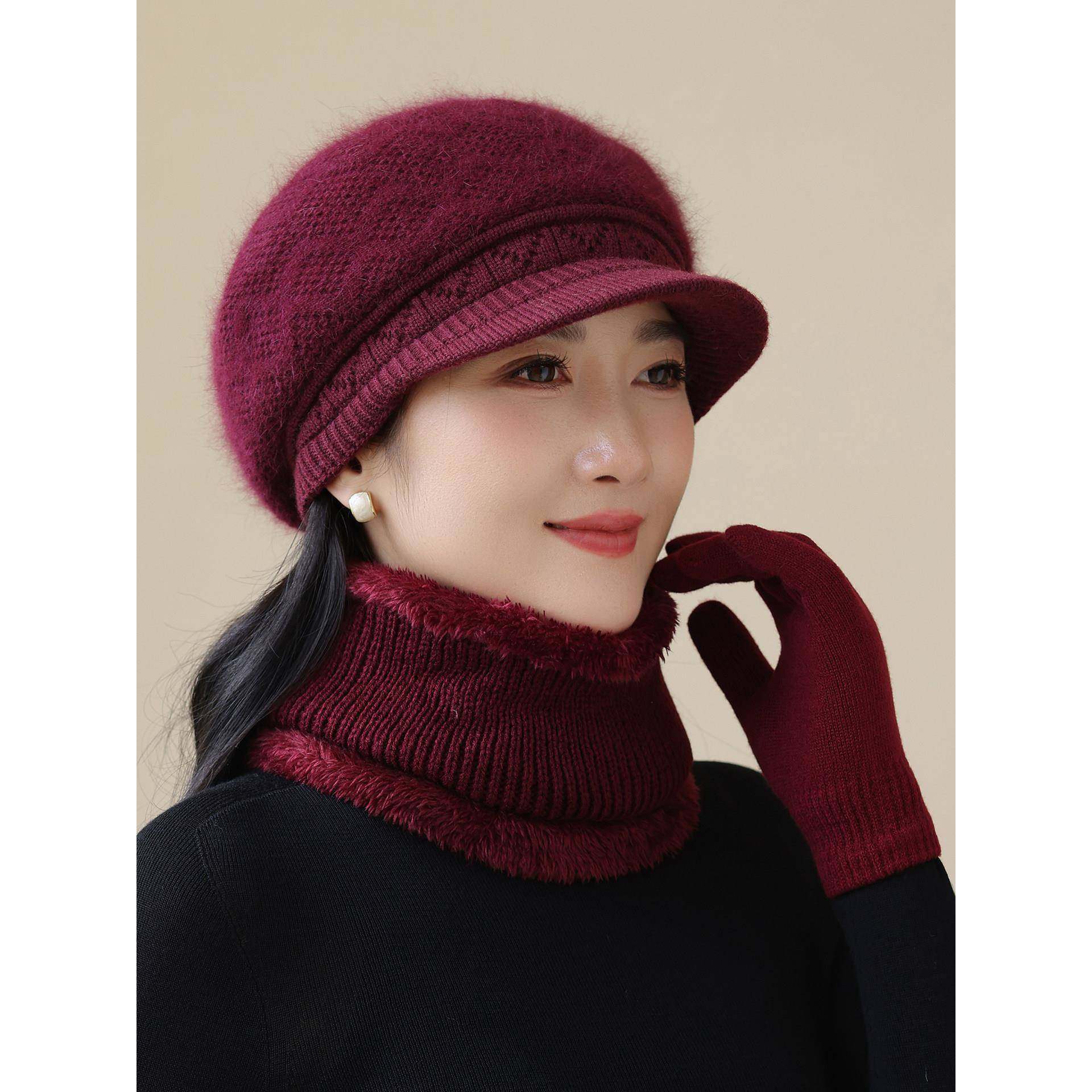春季气质妈妈帽子女士冬季加绒保暖毛线针织帽奶奶中老年人0126u,服饰配件/皮带/帽子/围巾,帽子,淘宝优惠券,粉丝福利购,淘宝优惠卷