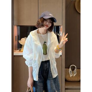 防晒衣女款 女性防晒服2026夏季 新韩国风格 透气宽0330r 薄纱风格