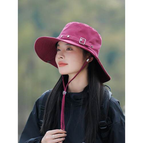 2026新帽子妇女户外远帽夏渔夫帽防晒太阳帽野营太阳帽棉0603r