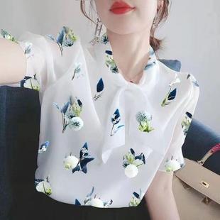 媽媽短袖 女士t恤襯衣夏季 新款 洋氣顯瘦氣質(zhì)減齡上衣0711d 寬松襯衫