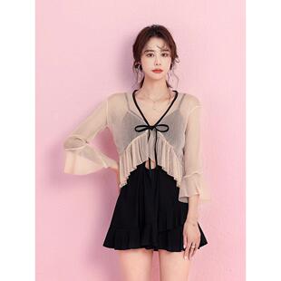 连体盖腹部苗条Look保守 女式 新时尚 2026夏季 韩国大尺0325r1 泳装