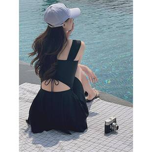 2026年夏新款 连身游泳衣女士保守遮肚钢托聚拢女泡温泉海边0325r1
