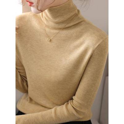 厚保暖堆堆领毛衣女冬季新款内搭针织打底衫可外穿加厚高领1017u