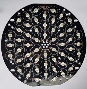 54颗三合一灯珠板LED帕灯盘配件RGB染色灯厂家直销 LED全彩灯板