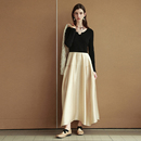裙子 连衣裙小个子巨好看 相对纶 显高桃心领小众简单大方