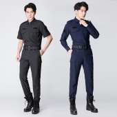 透气 救援战术服保安战训练服薄款 新款 四面弹速干衣教官服作训短袖