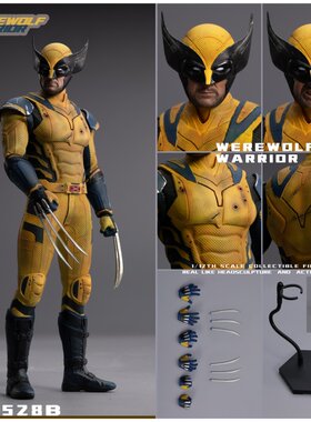 接单 PWTOYS 1/12 金刚躯体 狼叔 狼人战士 PW2528 6寸可动兵人偶