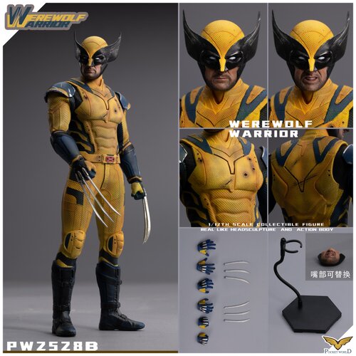 接单 PWTOYS 1/12 金刚躯体 狼叔 狼人战士 PW2528 6寸可动兵人偶