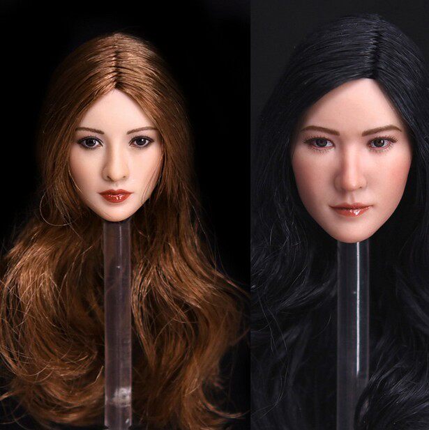 亚洲中国美女头雕柳岩长发1/6