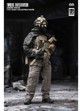 接单 HASUKI 1/12 SA04 黑色行动夜幕编织者 可动人偶