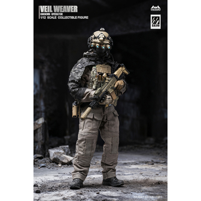 接单 HASUKI 1/12 SA04 黑色行动夜幕编织者 可动人偶