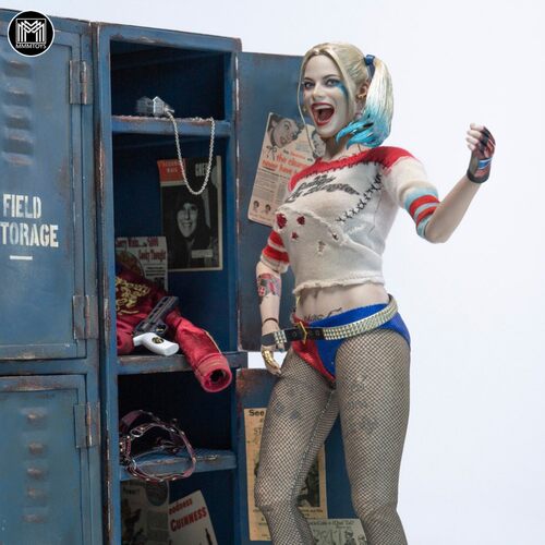 接单 MMMTOYS 1/6铁皮储物柜 M2626 场景地台适配12寸可动兵人