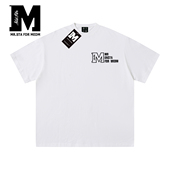 FDR MEDM美式 高街风刺绣夏季 STA 纯棉短袖 T恤男女字母宽松潮体恤