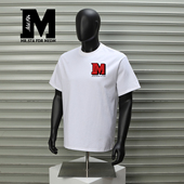 STA T恤男黑色圆领宽松潮牌体恤 高街风印花纯棉短袖 FDR MEDM美式