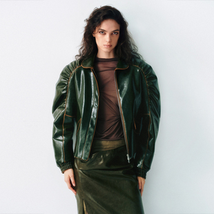 变色皮夹克皮毛里保暖个性 短款 潮酷外套 AW25 LUCENCY