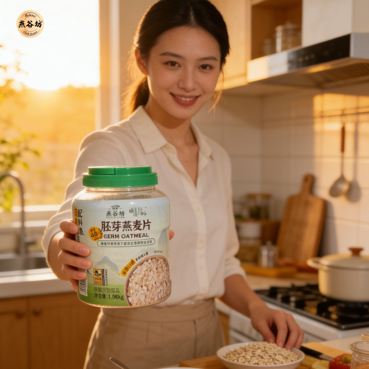 燕谷坊胚芽燕麦片冲饮即食纯燕麦片,咖啡/麦片/冲饮,纯燕麦片,淘宝优惠券,粉丝福利购,淘宝优惠卷