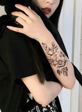 暗黑碎骨性感刺青贴防水持久