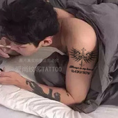 英文纹身贴 天天特价 防水仿真男纹身贴男花臂图腾纹身贴纸