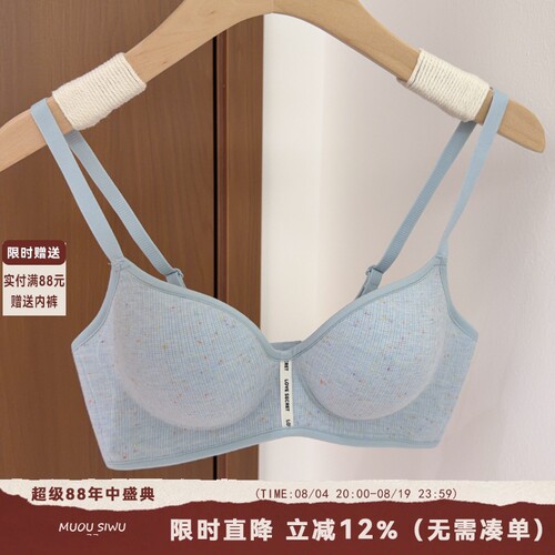 6cm内衣女小胸聚拢显大加厚平胸专用上托防下垂收副乳无痕文胸罩