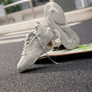 厚底休闲运动鞋 男款 春季 舒适透气街头潮流板鞋 新款 361度锦程男鞋