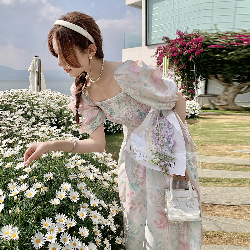 【爆款现货+买家秀】法式优雅时尚印花连衣裙088-2368p115控168