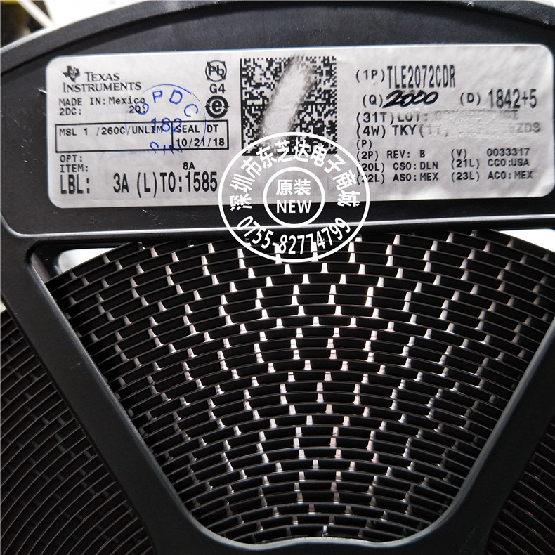 TLE2072CDR原装进口 二路低噪高速运放芯片2072C