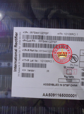 IRFB4410ZPBF FB4410Z原装进口特卖功率管