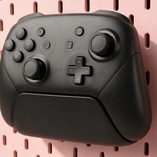 适用宜家洞洞板配件Switch Pro支架 置物收纳SKADIS斯考迪斯圆孔