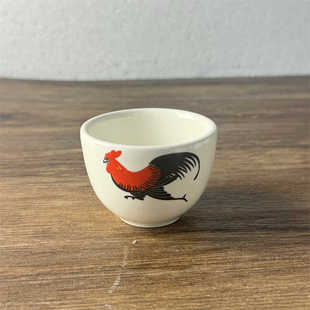 5/20陶瓷小酒杯家用中式轻奢烈酒杯复古迷你茶杯微瑕 容量约100ml