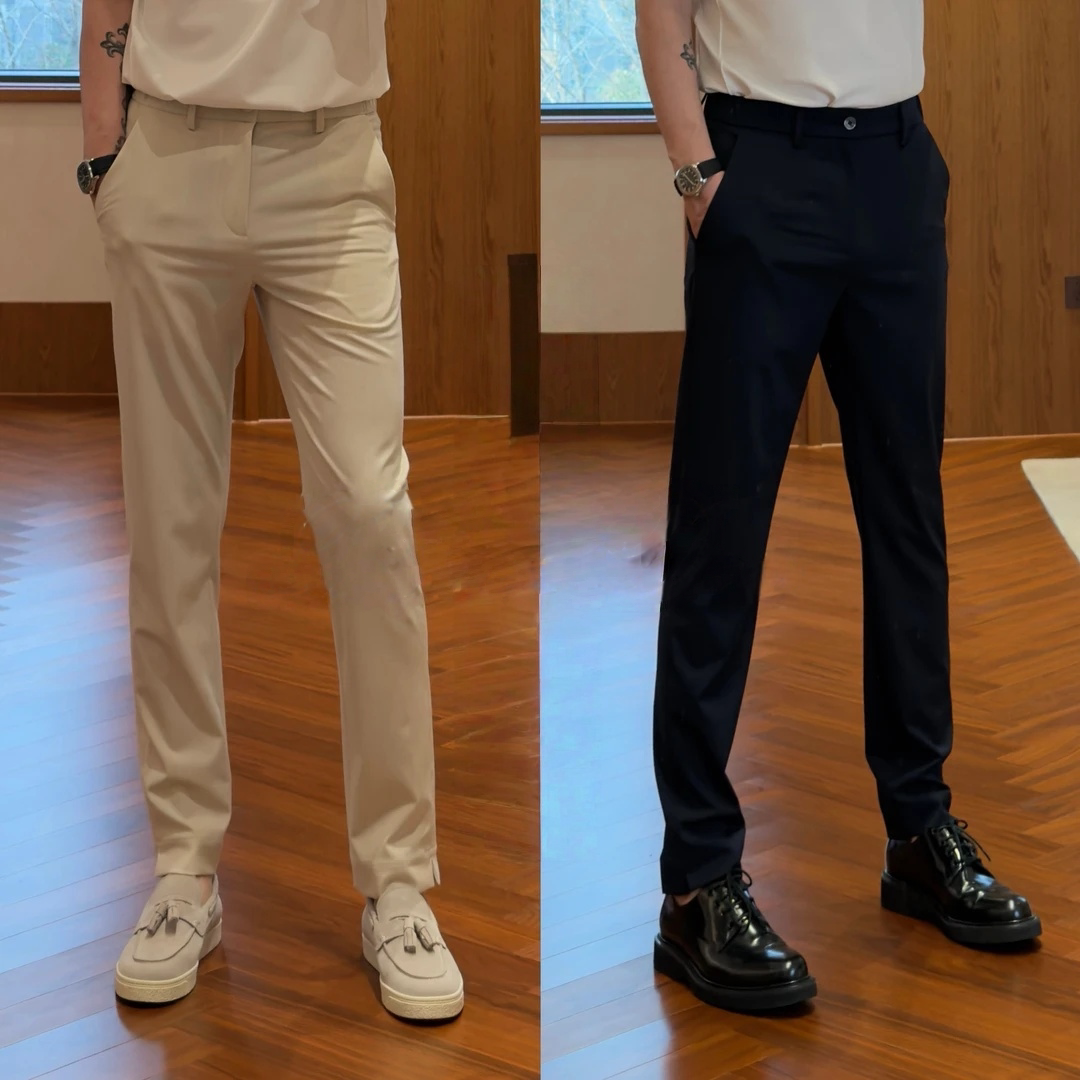 “商务休闲” 男士九分百搭时尚商务通勤休闲裤时尚直筒潮流修身
