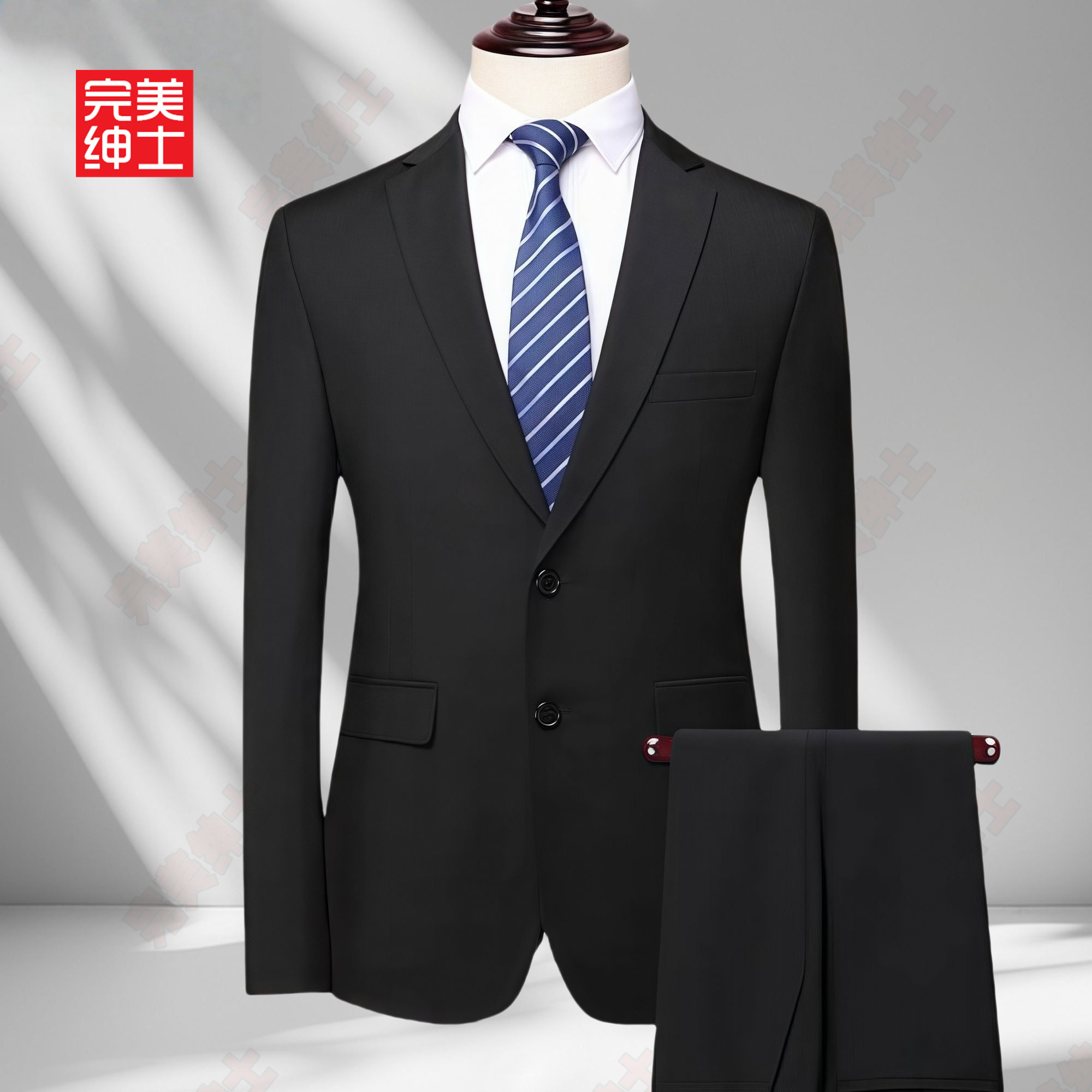 升级款西装男士商务正装职业装外套休闲大码春秋款韩版修身西服男