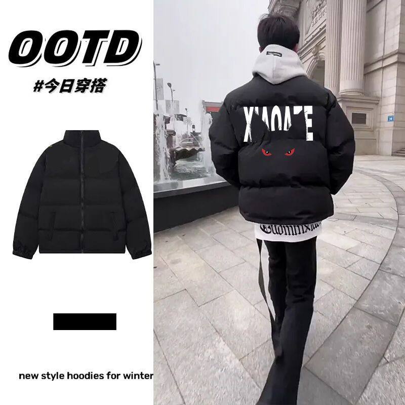 日系潮牌港风棉衣面包服冬季男女学生百搭情侣款加厚棉服外套棉袄