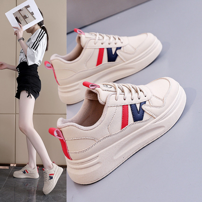 小白鞋女款鞋子2025新款春秋平底鞋爆款单鞋百搭休闲运动板鞋706,女鞋,休闲板鞋,淘宝优惠券,粉丝福利购,淘宝优惠卷