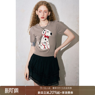 牛仔裤 DIDDIMODA针织短袖 一字肩卫衣