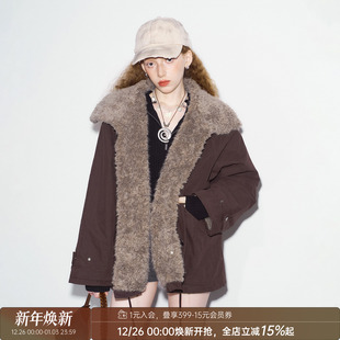 呢外套 针织两件套 DIDDIMODA 毛毛外套