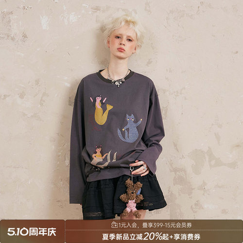 DIDDIMODA 字母T恤/美人鱼T恤/半裙