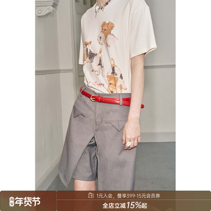 【清仓特惠】DIDDI MODA显瘦气质短裤设计感女小众外穿百搭短裤