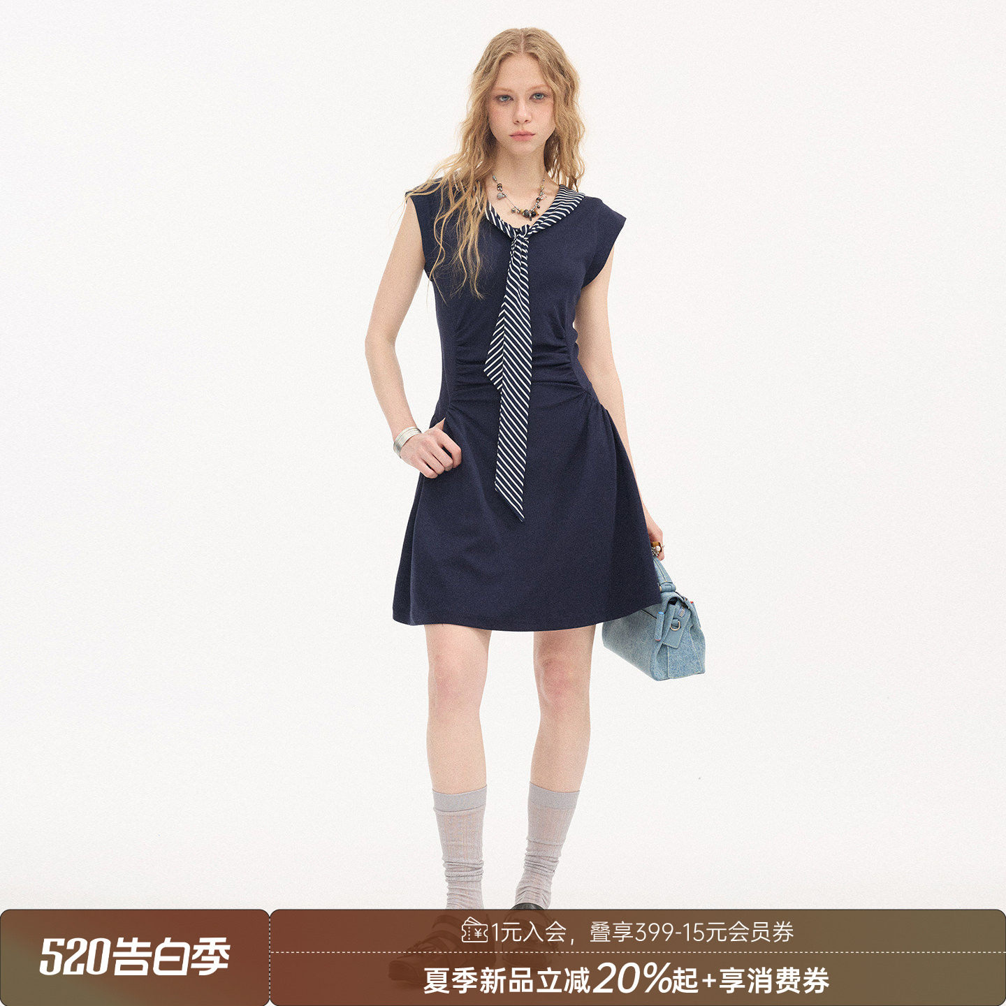 DIDDI MODA 波点背心裙/连衣裙/衬衫裙