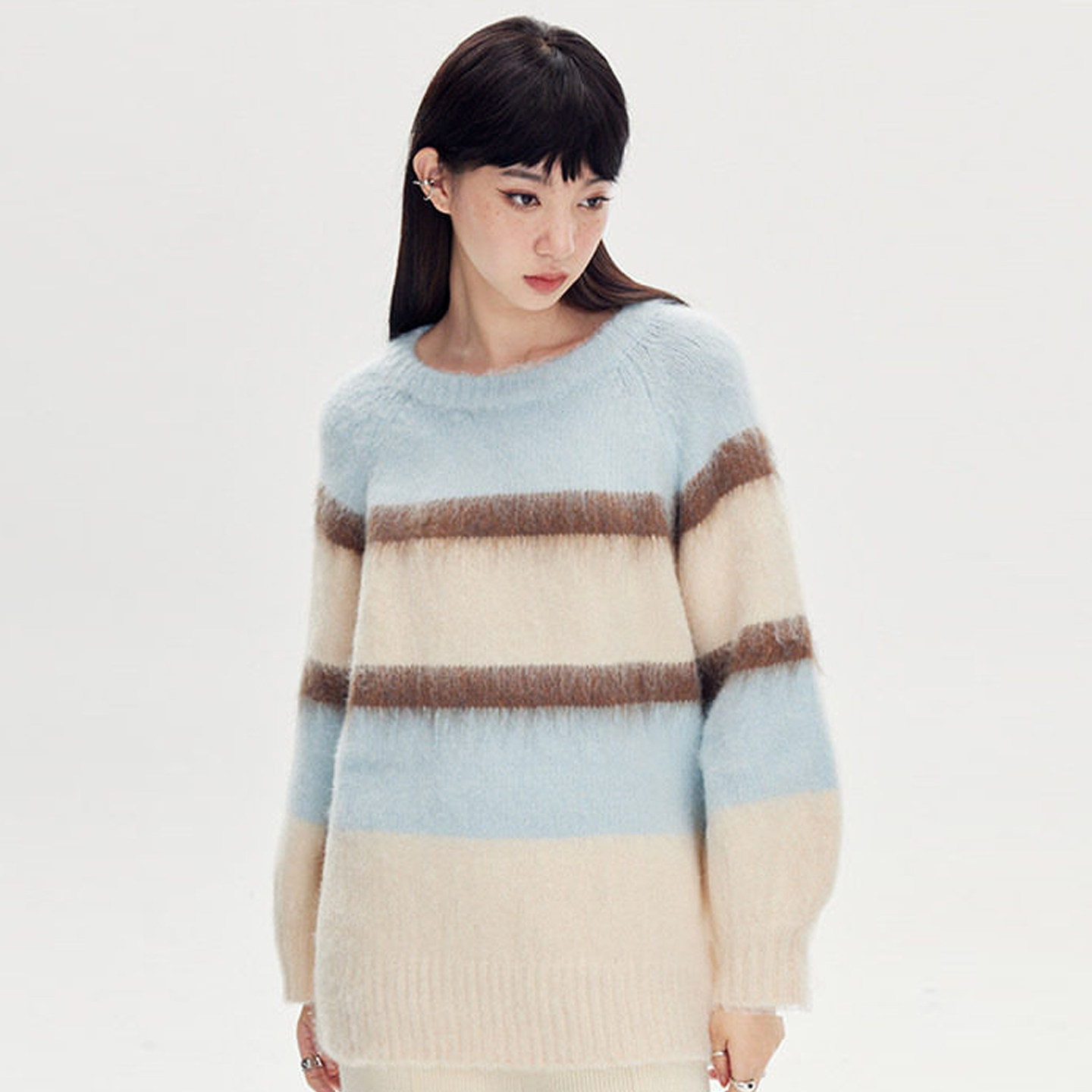 【所有女生的衣橱直播间】DIDDIMODA条纹毛衣/露肩毛衣/小狗毛衣