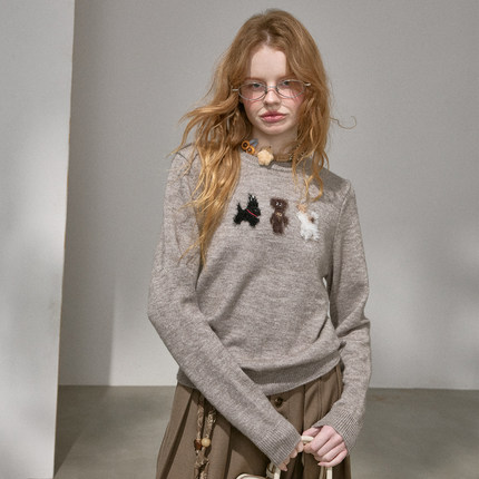 DIDDIMODA 花漾小马毛衣/小狗毛衣/半裙