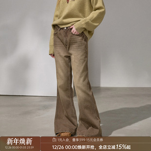 后口袋刺绣版 女2025新款 型超好看 牛仔裤 微喇裤 DIDDIMODA