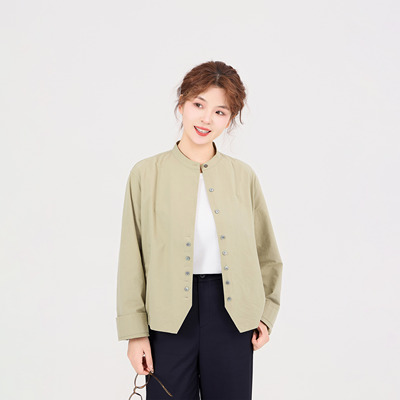 REST HEART 2026春季新品 嫩绿色衬衫外套