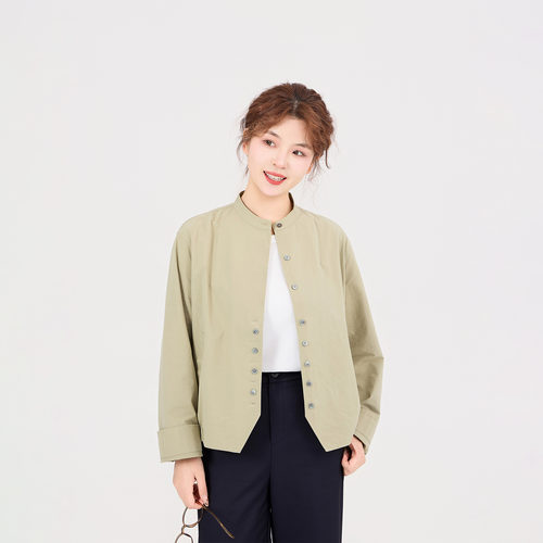 REST HEART 2026春季新品 嫩绿色衬衫外套