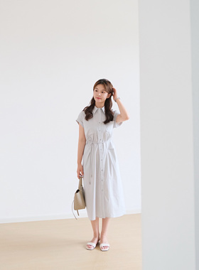 REST HEART 2026夏季新品  翻领气质宽松版连衣裙